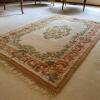 Hand Knotted Indian Wool Floral Area Rug, 4'x6' - 3