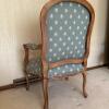 Louis XV-Style Upholstered Carved Wood Armchair - 7