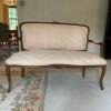 Louis XV-Style Upholstered Carved Wood Settee - 2