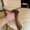 Louis XV-Style Upholstered Carved Wood Settee - 4