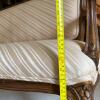 Louis XV-Style Upholstered Carved Wood Settee - 12