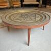 MCM Embossed Brass Tray Top Coffee Table