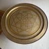 MCM Embossed Brass Tray Top Coffee Table - 2