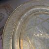 MCM Embossed Brass Tray Top Coffee Table - 3
