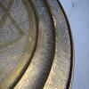 MCM Embossed Brass Tray Top Coffee Table - 5