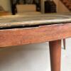 MCM Embossed Brass Tray Top Coffee Table - 6