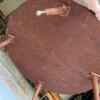 MCM Embossed Brass Tray Top Coffee Table - 7