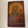 Pair of Traditional Style Painted Wooden Religious Icons, 10"x16" - 2