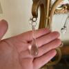 Ornate Table Lamp With Crystal Drops and Swirl Shade - 4