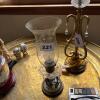 Levron Glass & Brass Table Lamp with Hanging Prisms - 9