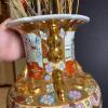 Famille Rose-Style Ceramic Vase With Gilt Handles - 5