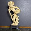 Asian-Style Carved Faux-Ivory Figural Sculpture