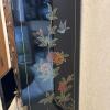 Oriental-Style Black Lacquer Chest with Floral & Bird Motifs - 7
