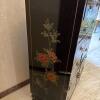 Oriental-Style Black Lacquer Chest with Floral & Bird Motifs - 10