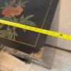 Oriental-Style Black Lacquer Chest with Floral & Bird Motifs - 12