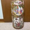Chinese Rose Medallion-Style Ceramic Floor Vase - 6
