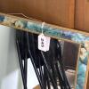 Floral Wall Mirror With Gold Trim - 9