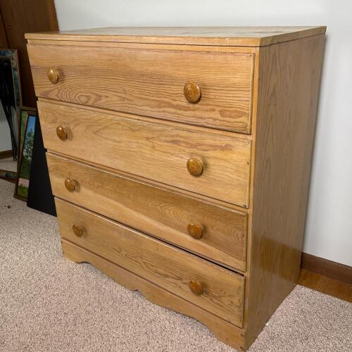 Aristo-Bilt Four-Drawer Wooden Dresser