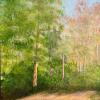 Pair of Framed May Erwin Landscape Paintings, 26"x20" - 8