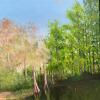 Pair of Framed May Erwin Landscape Paintings, 26"x20" - 9