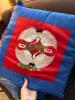 Embroidered Satin Decorative Pillows with Crane Motif - 2