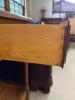Wood Side Table With Drawer and Turned Legs - 7