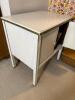 Painted Wooden Record Cabinet With Records - 2