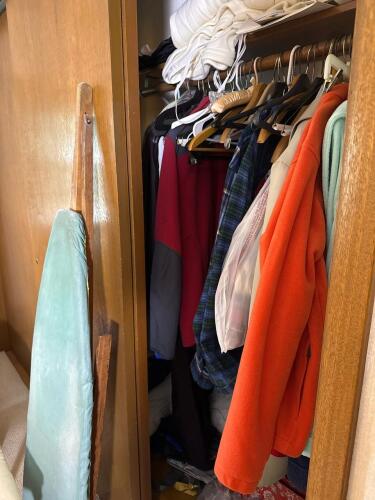 Mixed Clothing Assortment With Assorted Hangers