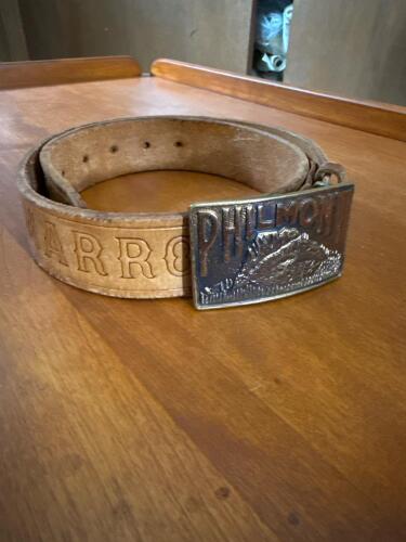 Philmont Leather Scout Belt With Brass Buckle