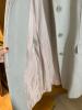Women's Light Blue Wool Coat with Faux Fur Collar - 6