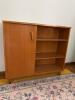 Mid-Century Modern-Style Wood Cabinet with Shelf and Door