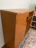 Mid-Century Modern-Style Wood Cabinet with Shelf and Door - 2