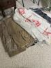 U.S. Military Dress Uniforms Including Tan and Green Jackets, Some Patches
