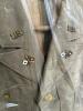 U.S. Military Dress Uniforms Including Tan and Green Jackets, Some Patches - 8