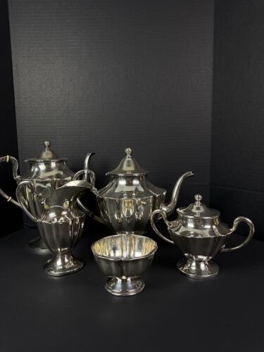 Sterling Silver Heather Mexico Tea and Coffee Service Set