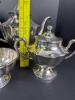 Sterling Silver Heather Mexico Tea and Coffee Service Set - 12