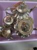 Sterling Silver Heather Mexico Tea and Coffee Service Set - 14