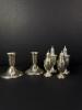 Sterling Silver Salt and Pepper Shakers with Candleholders