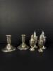 Sterling Silver Salt and Pepper Shakers with Candleholders - 2
