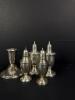 Sterling Silver Salt and Pepper Shakers with Candleholders - 3