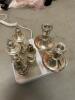 Sterling Silver Salt and Pepper Shakers with Candleholders - 12