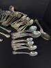 Ornate Silver-Plate Flatware and Serving Utensils Set - 6