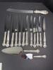Ornate Silver-Plate Flatware and Serving Utensils Set - 9