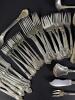 Ornate Silver-Plate Flatware and Serving Utensils Set - 11