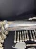 Ornate Silver-Plate Flatware and Serving Utensils Set - 13