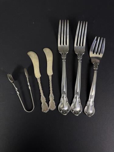 Gorham Sterling Silver Serving Utensils and Flatware Set