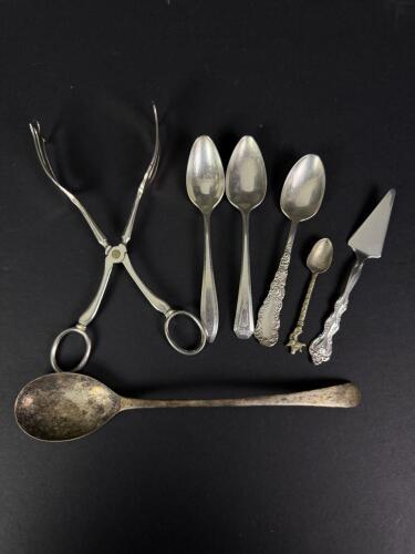 Assorted Vintage Serving Pieces and Spoons