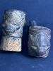 Pair of Antique Cast Iron Lion Figural Bottle Stoppers - 2