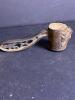 Pair of Antique Cast Iron Lion Figural Bottle Stoppers - 5