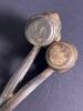 Pair of Antique Cast Iron Lion Figural Bottle Stoppers - 10